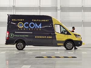 Ecom Logistics electric fleet ready for sustainable deliveries!
