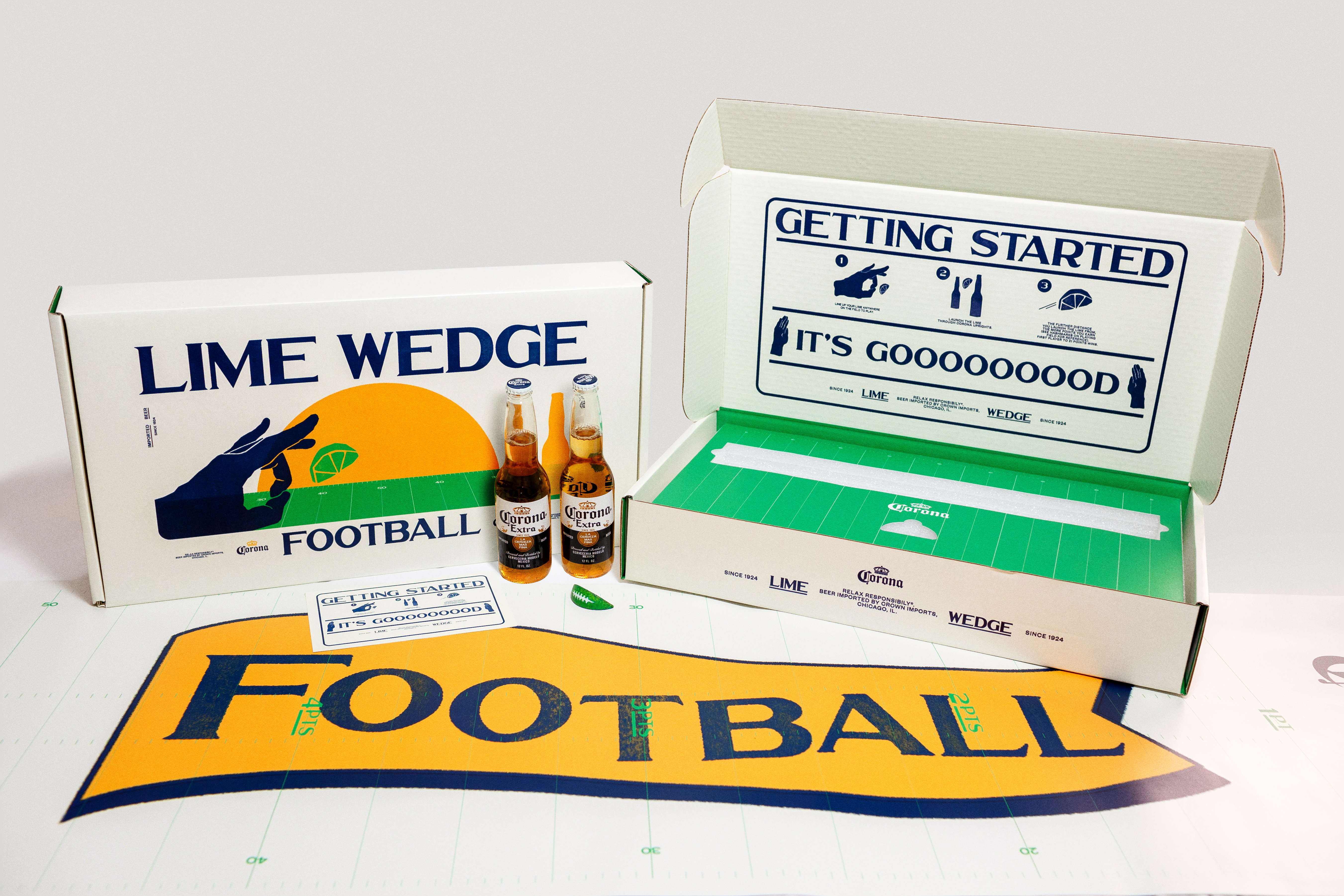 Lime Wedge Football