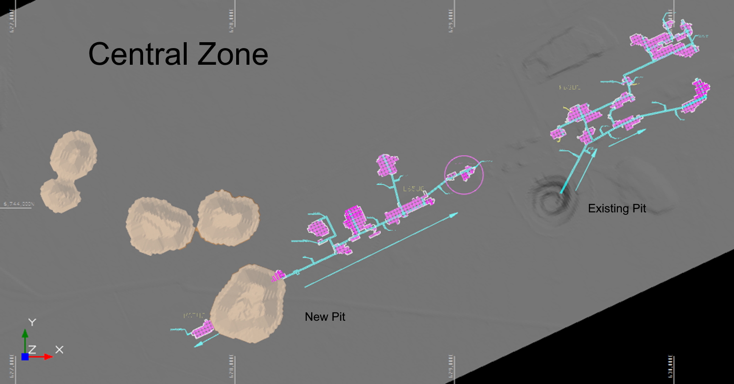 East Mill Underground Mineralization