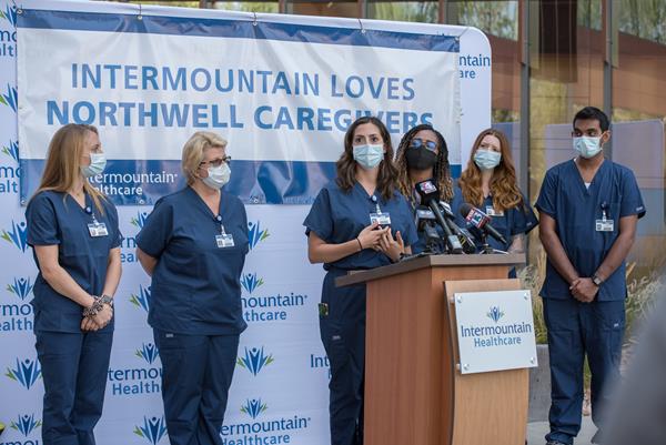 Northwell nurses are welcomed to Intermountain Healthcare