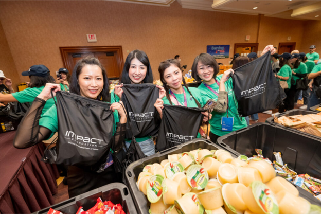 Nature’s Sunshine’s Impact Foundation participating in local food drive.