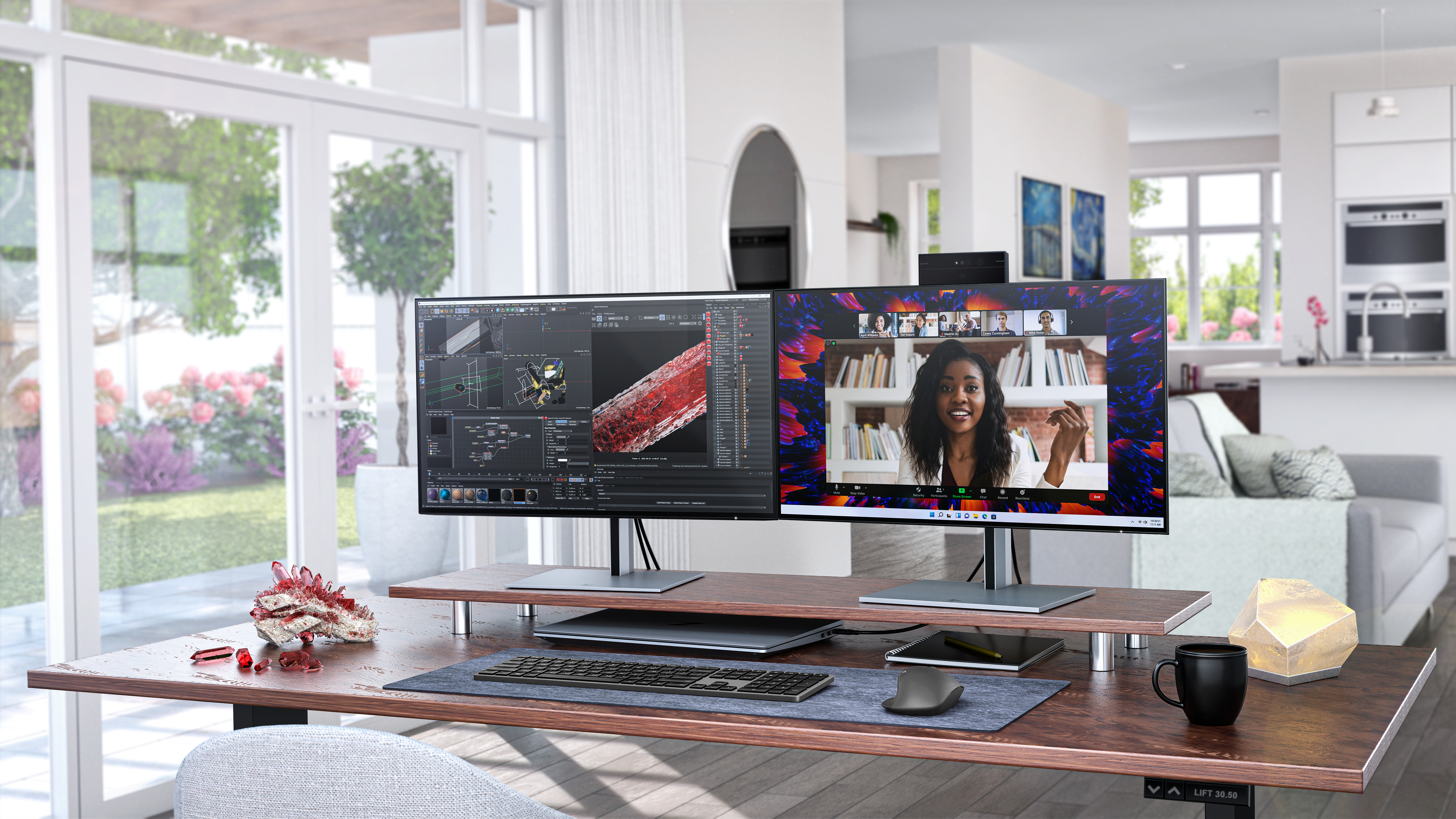 Z by HP Powers Today’s Professionals to Create without LimitationExtend the creative canvas and collaborate with the HP Z24q G3 and HP Z24m G3, the world’s first four-sided borderless conferencing display.