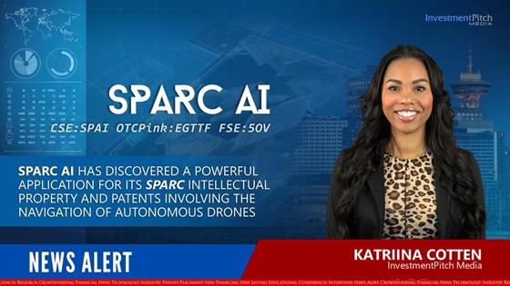 SPARC AI has discovered a powerful application for its SPARC intellectual property and patents involving the navigation of autonomous drones: SPARC AI has discovered a powerful application for its SPARC intellectual property and patents involving the navigation of autonomous drones