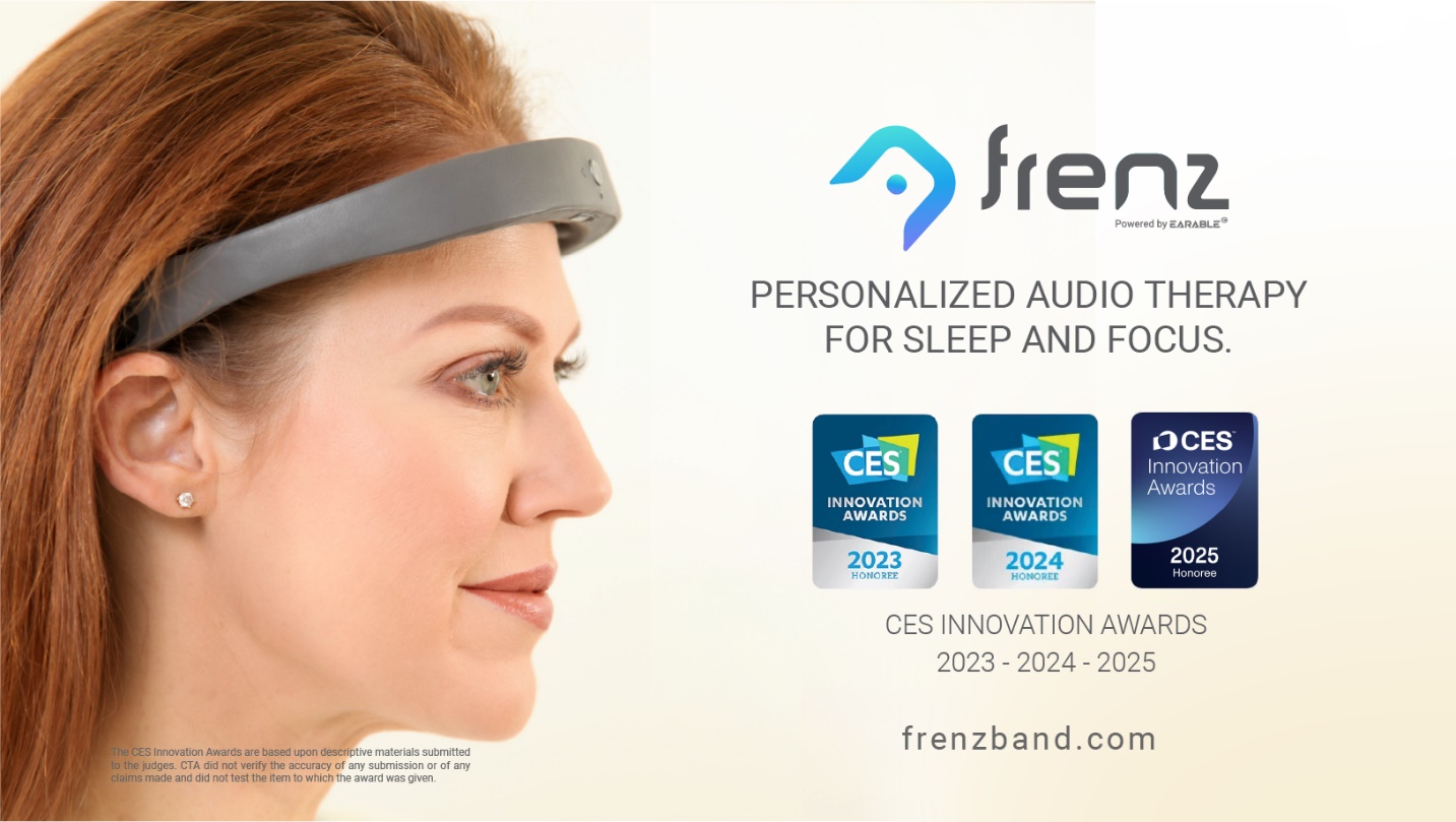 CES 2025 Hat Trick: FRENZ Brainband Secures 3rd CES Innovation Awards, Launching Focus Feature for Daily Life