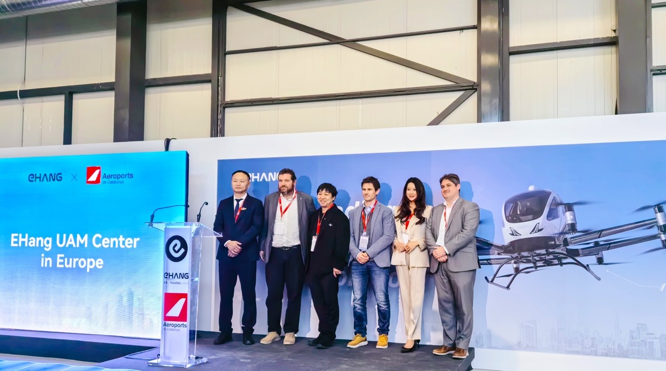 EHang Inaugurates Its European Urban Air Mobility Center for Unmanned eVTOLs 