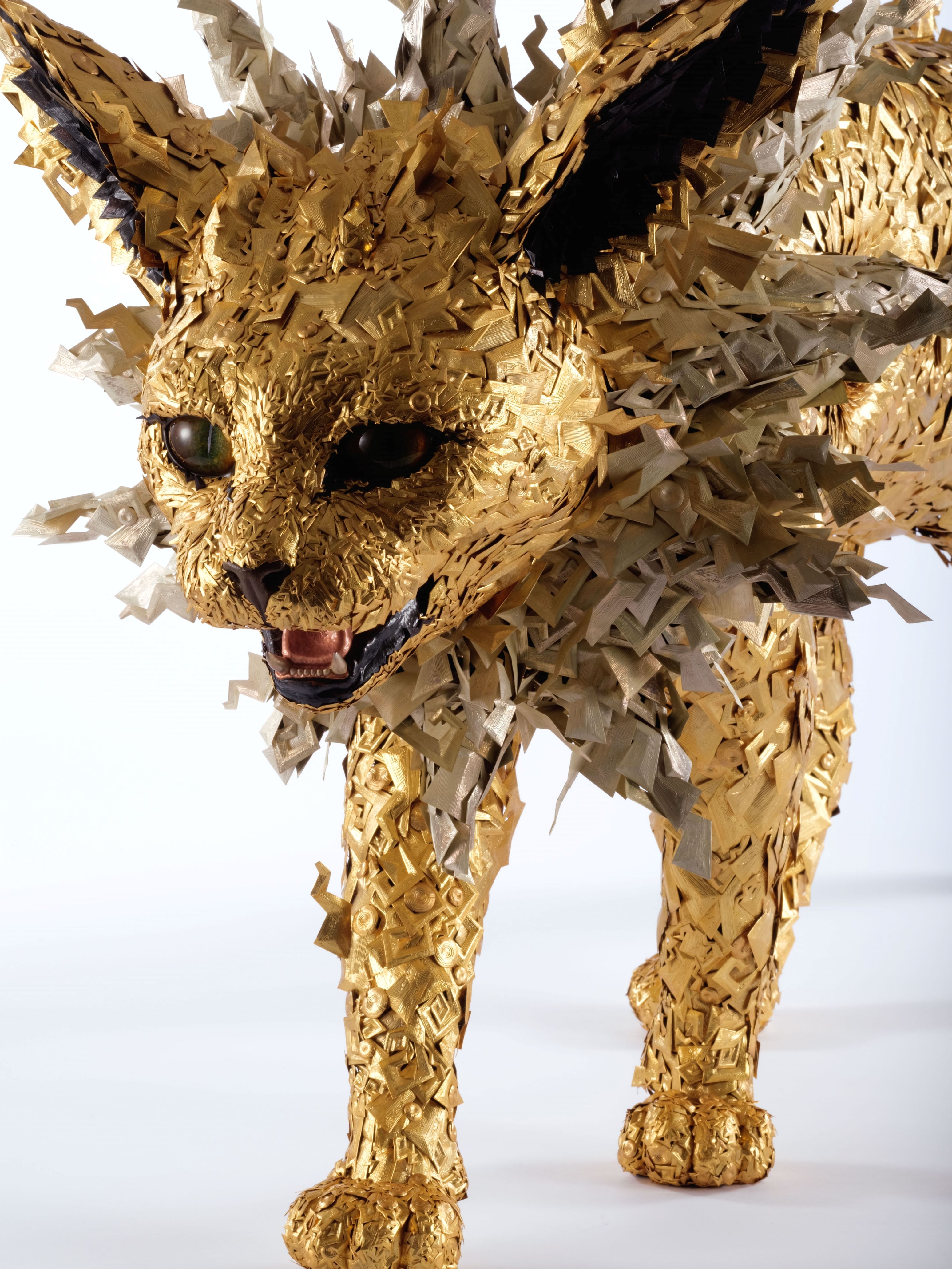 POKÉMON X KOGEI exhibition | Jolteon (Detail), 2022 | Taiichiro Yoshida | Photo by Taku Saiki