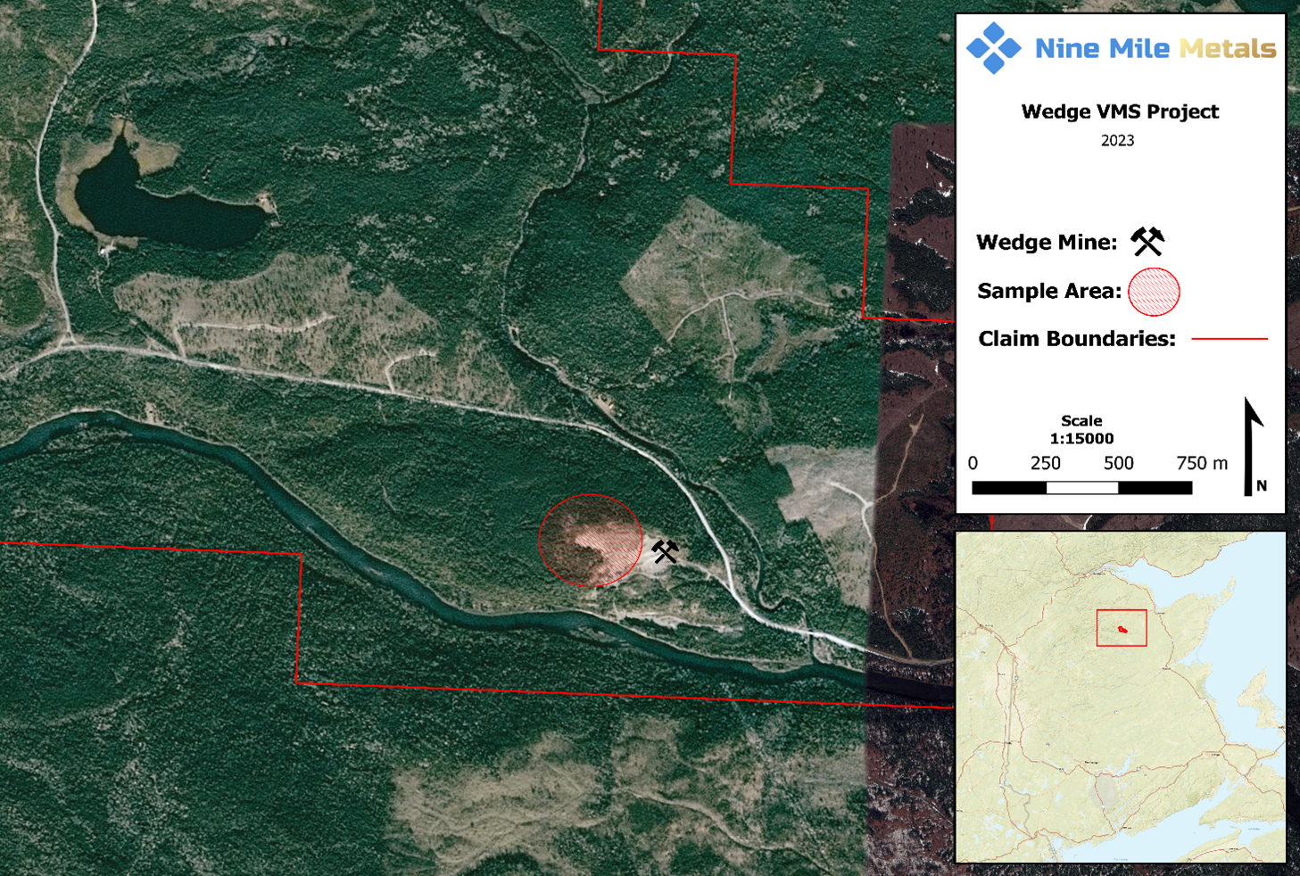 Historic Wedge Mine Site, Sample Locations