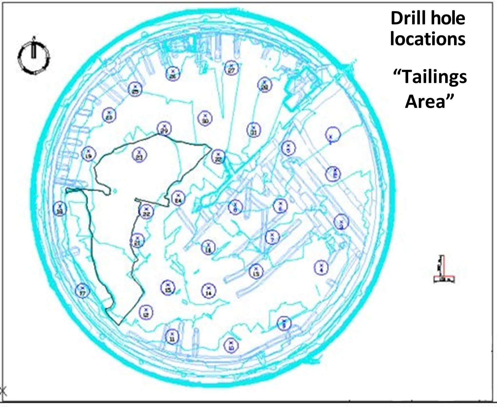 Drill Hole Locations – Kori Pakaska Area