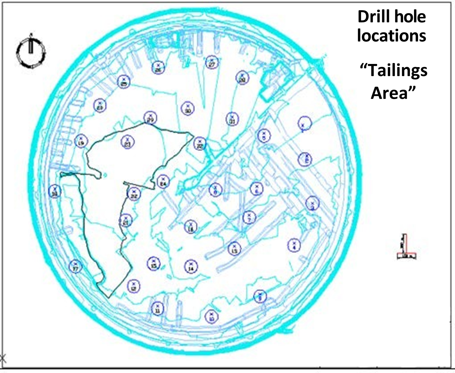 Drill Hole Locations - Kori Pakaska Area