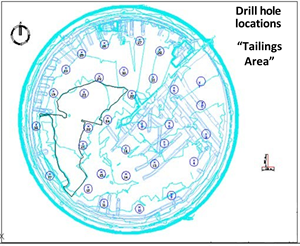 Drill Hole Locations – Kori Pakaska Area