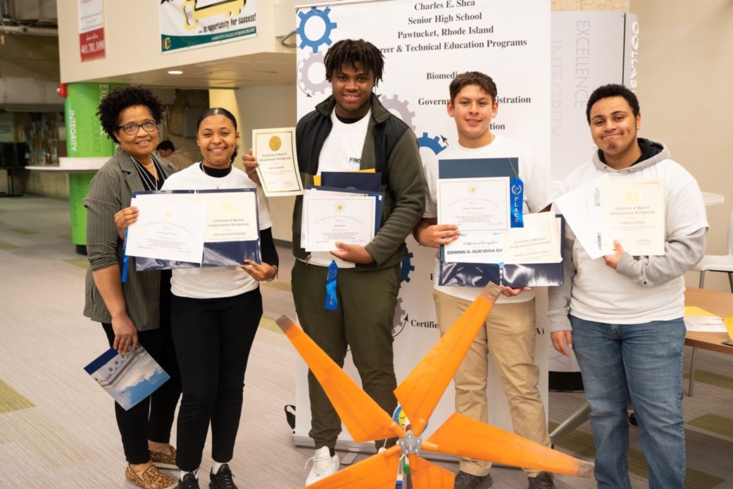 Charles E. Shea High School Regional Winners at Rhode Island KidWind Competition