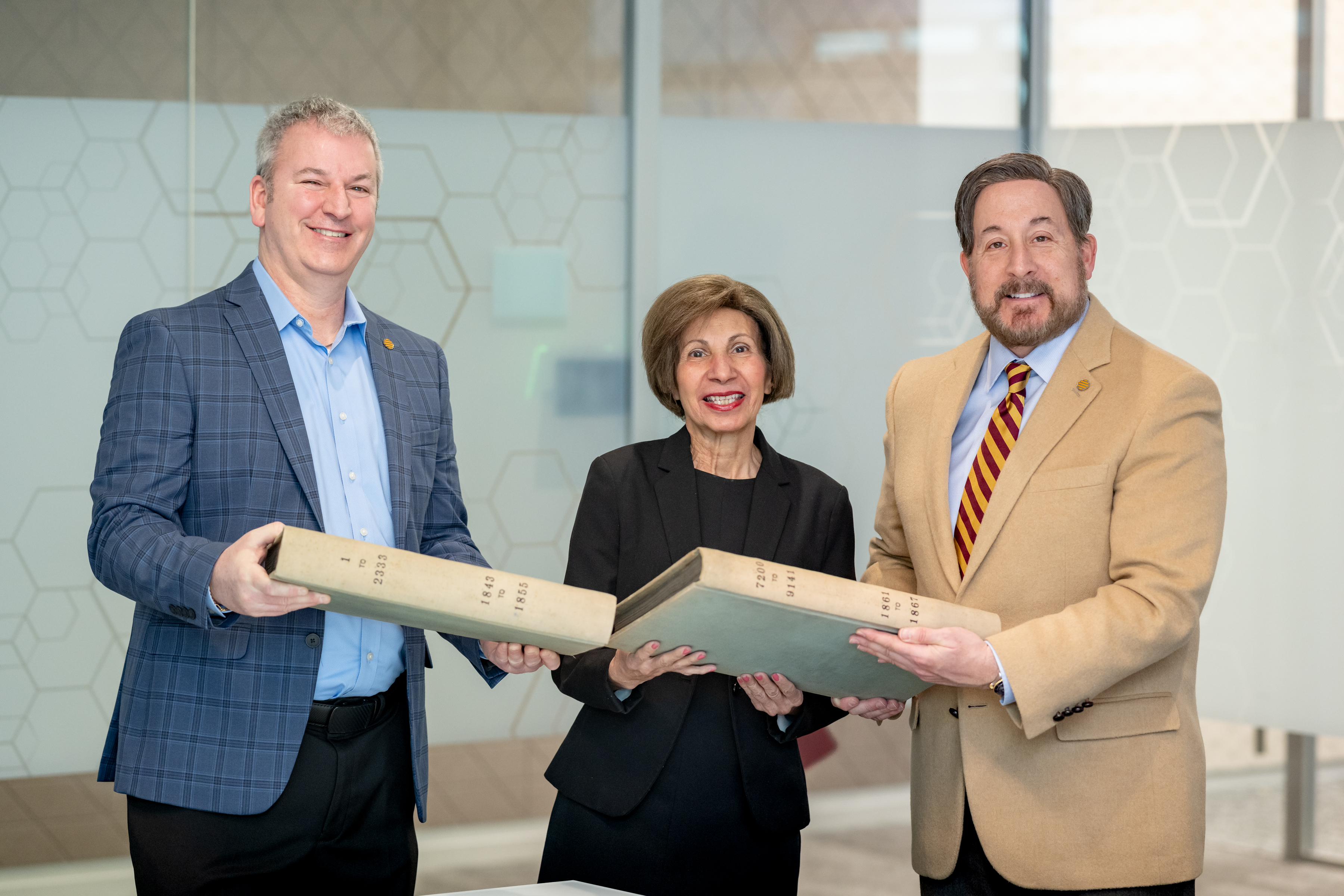 Left to right: Anthony Ramella, First Vice President/Team Leader, Treasury Management Sales , Provident Bank; Margaret Doman, Board Member, Co-Chair, Communication & Outreach Committee, The Jersey City Free Public Library; Keith Buscio, First Vice President/Director, Public Relations & Communications, Provident Bank.