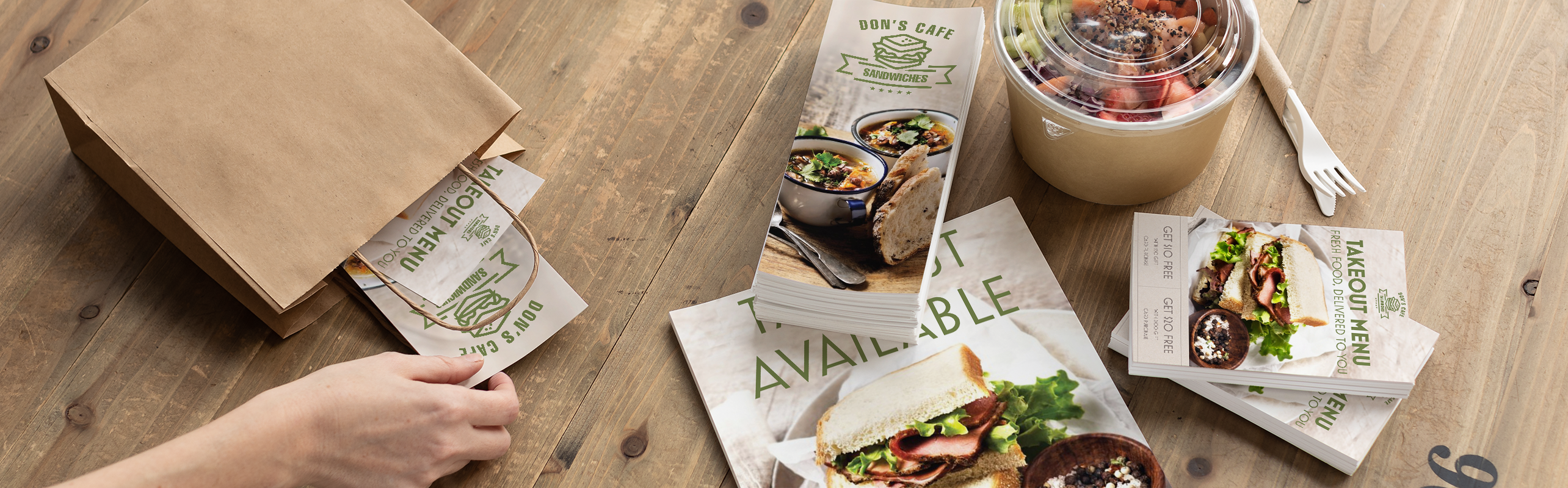 Digital print for restaurants