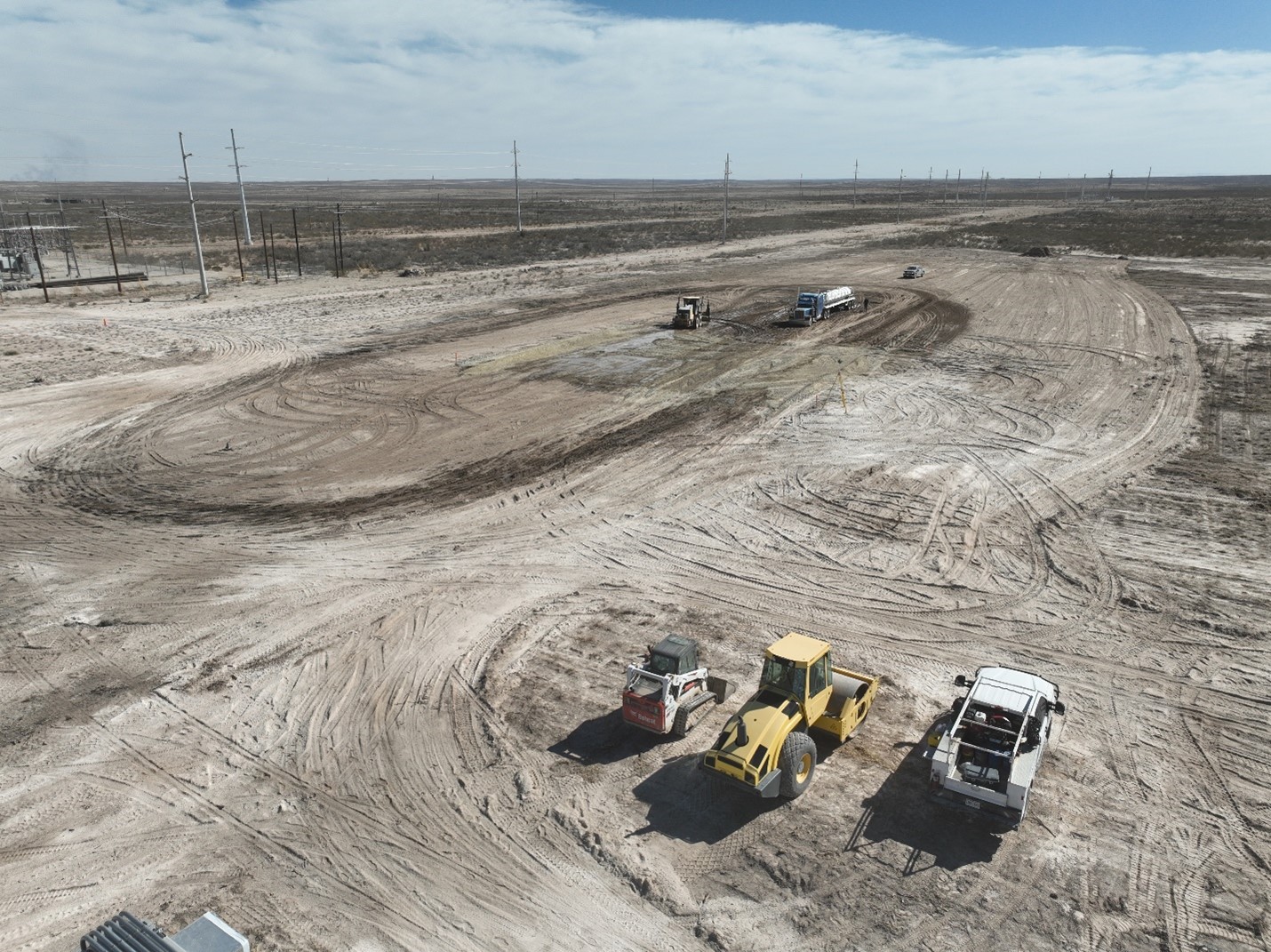 Grading is underway at Hut 8’s 63 MW site in Culberson County, Texas