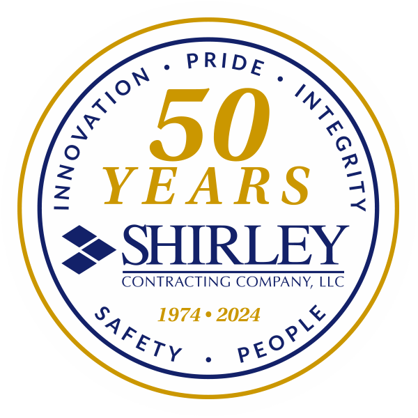 Shirley Contracting Company 50th Anniversary Logo