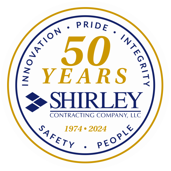 Shirley Contracting Company 50th Anniversary Logo