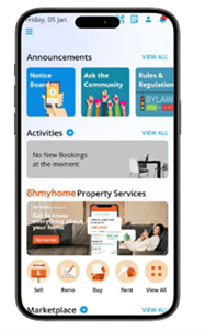 Simple App with Ohmyhome’s Services Integrated