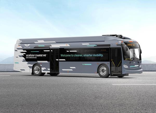 NFI New Flyer Xcelsior CHARGE NG - zero-emission, battery-electric, heavy duty transit bus