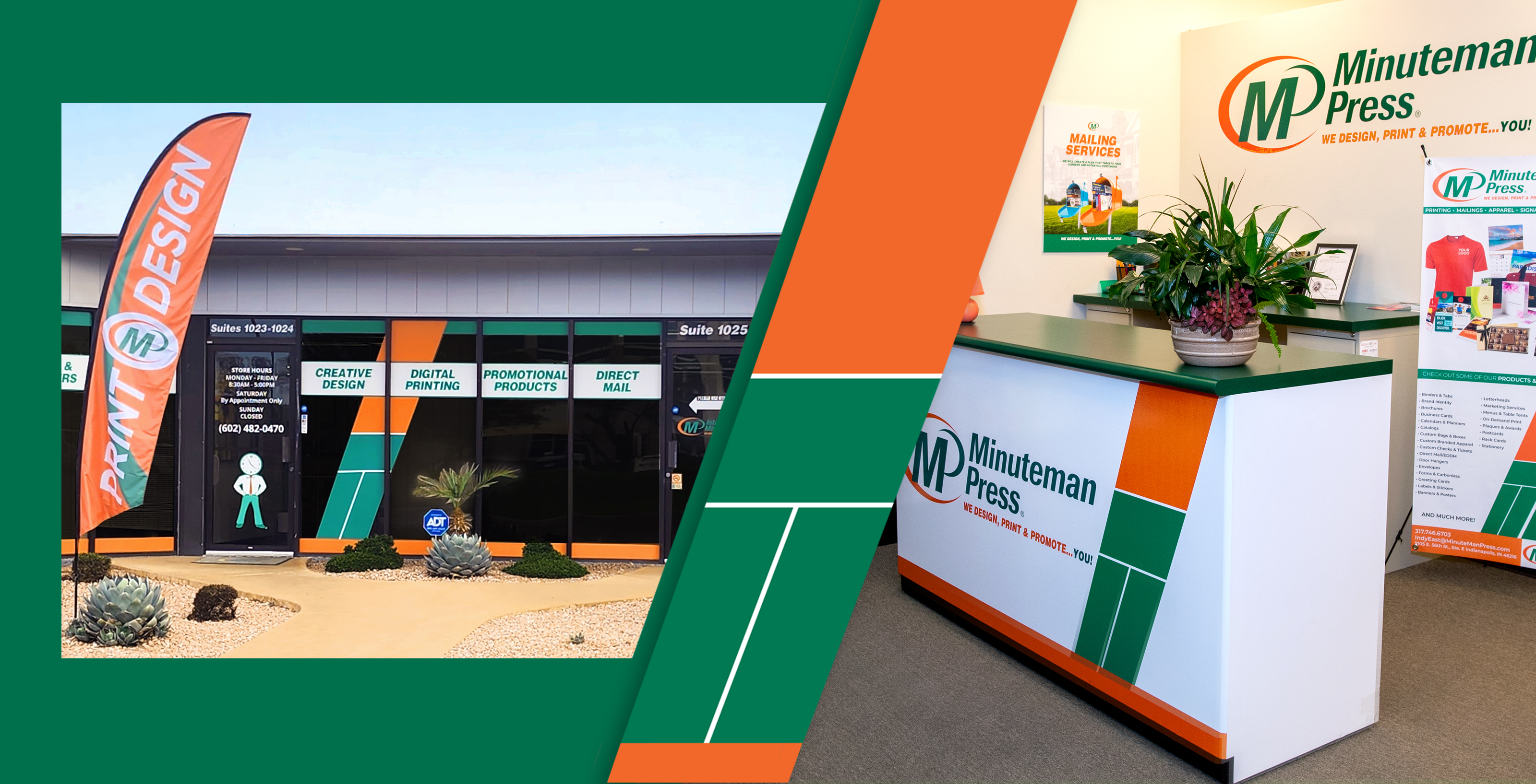 Minuteman Press Franchise 2026 Storefront and Counter