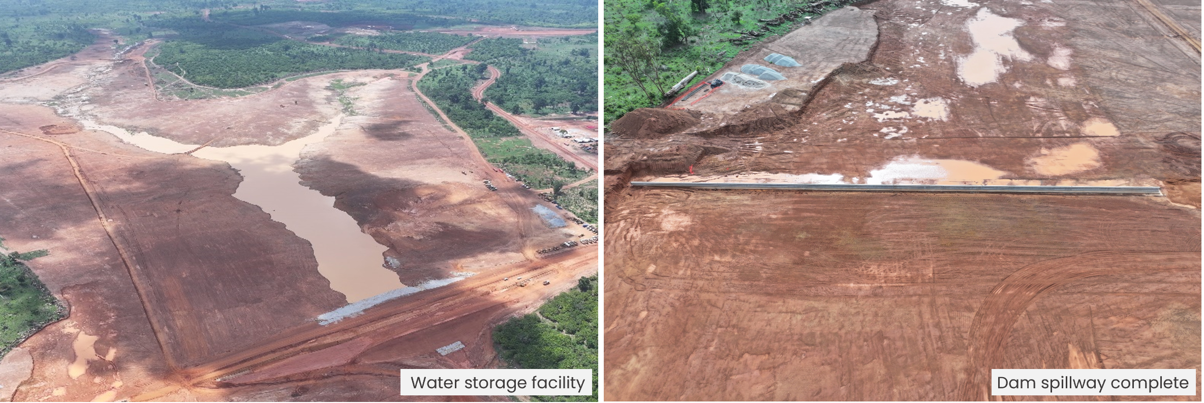 Figure 5 - Water storage facility progress