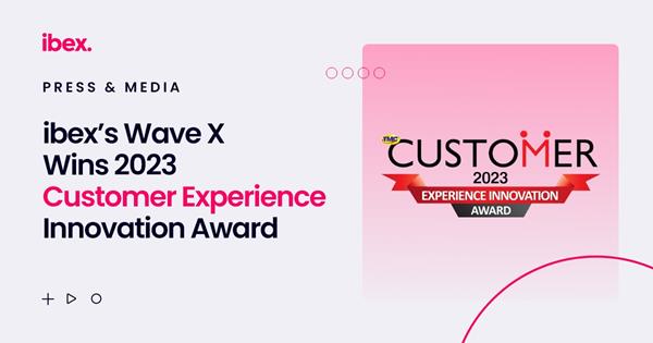 ibex PR Graphic - Wave X Wins 2023 CX Innovation Award_F