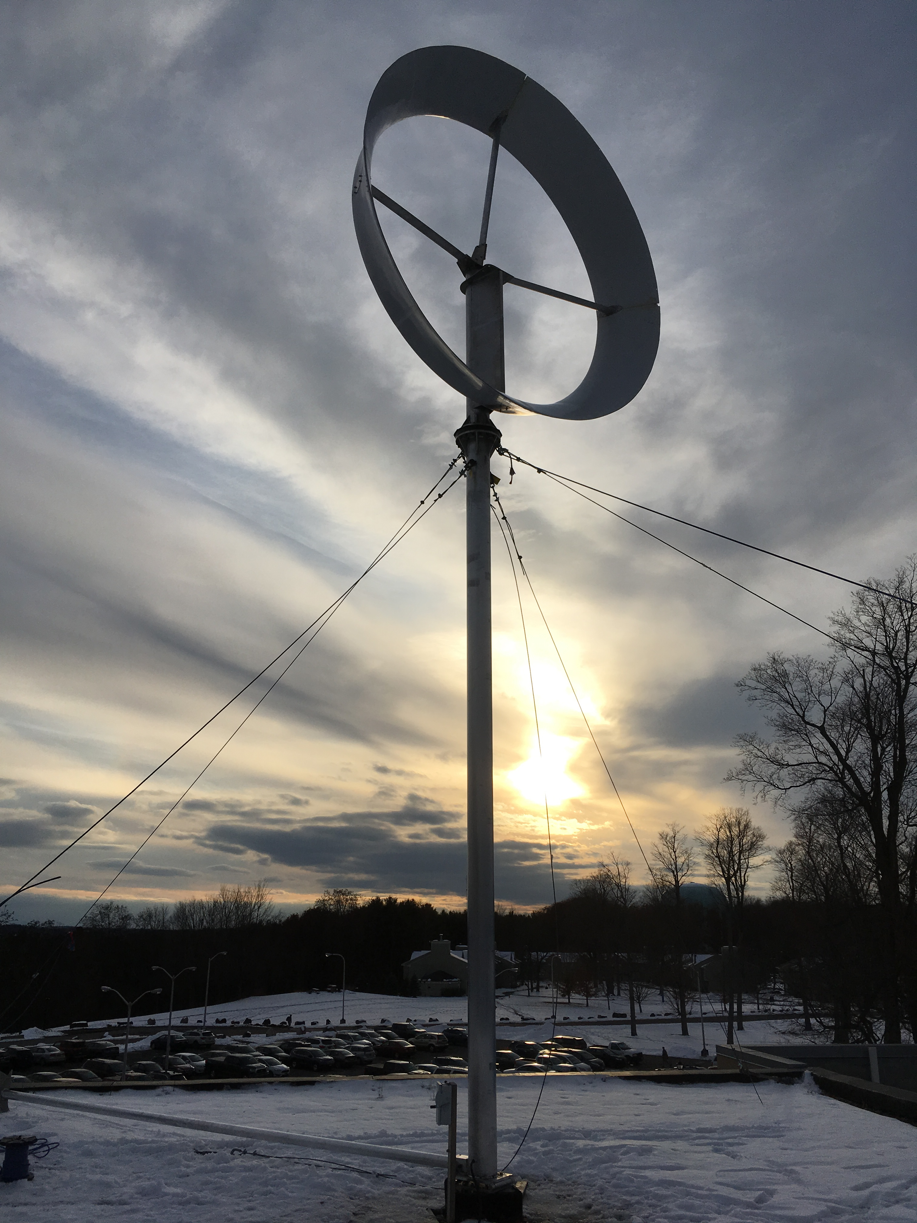 The new ducted wind turbine on the Clarkson University campus