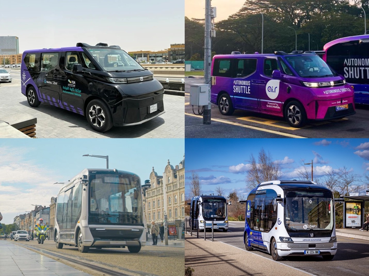 WeRide Robotaxi and Robobus around the world