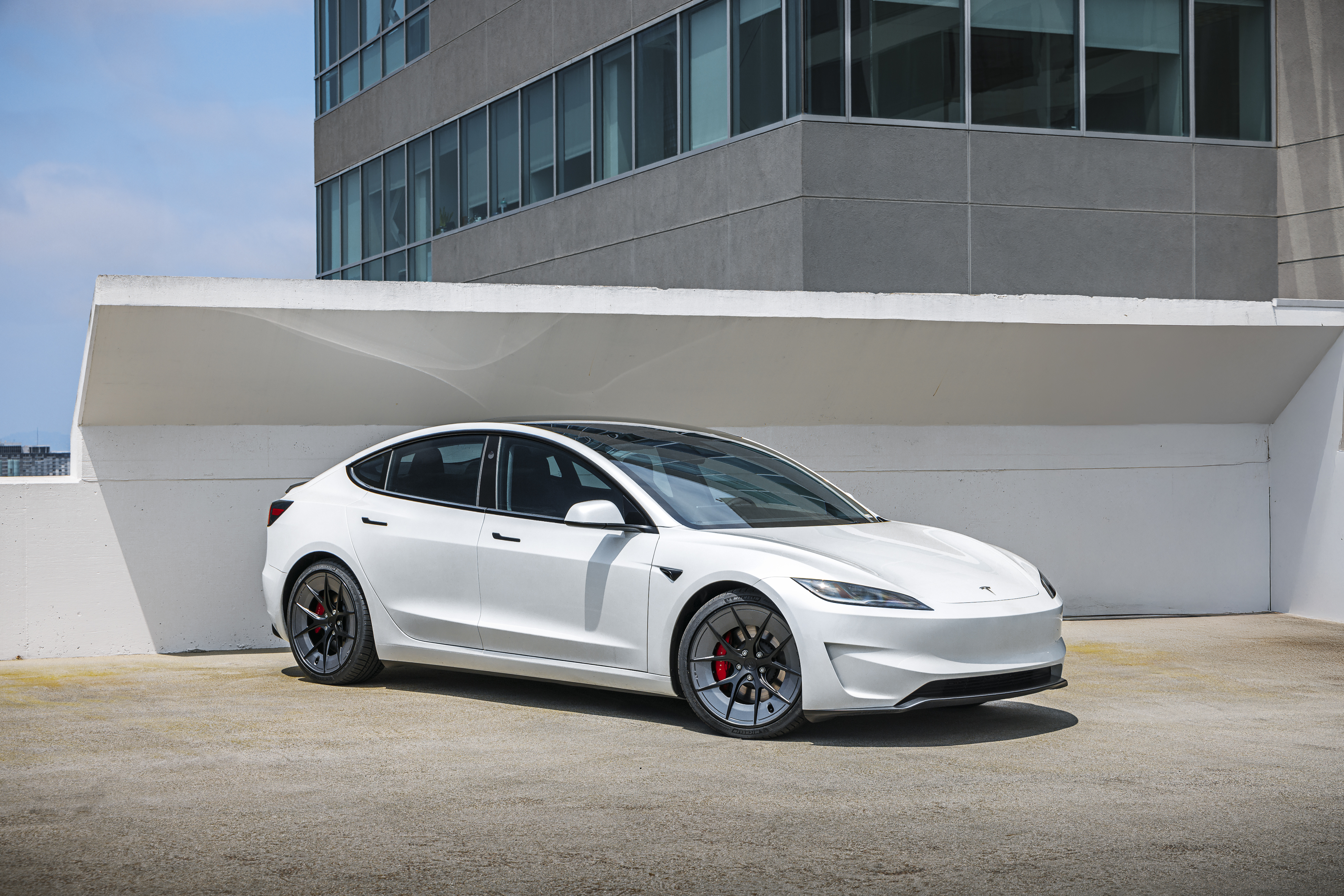 Tesla Model 3 Performance Highland UP Forged UP-RW Road Warrior Wheels Unplugged Performance 3