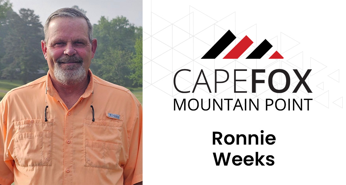Cape Fox Mountain Point, LLC, is pleased to announce that Ronnie Weeks has joined the Cape Fox Team as the new Director of the Civil Construction Division. Ronnie brings almost 40 years of experience in both government and commercial markets.