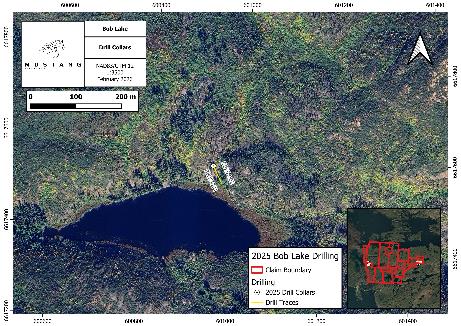 Figure 5: Bob Lake drillhole traces