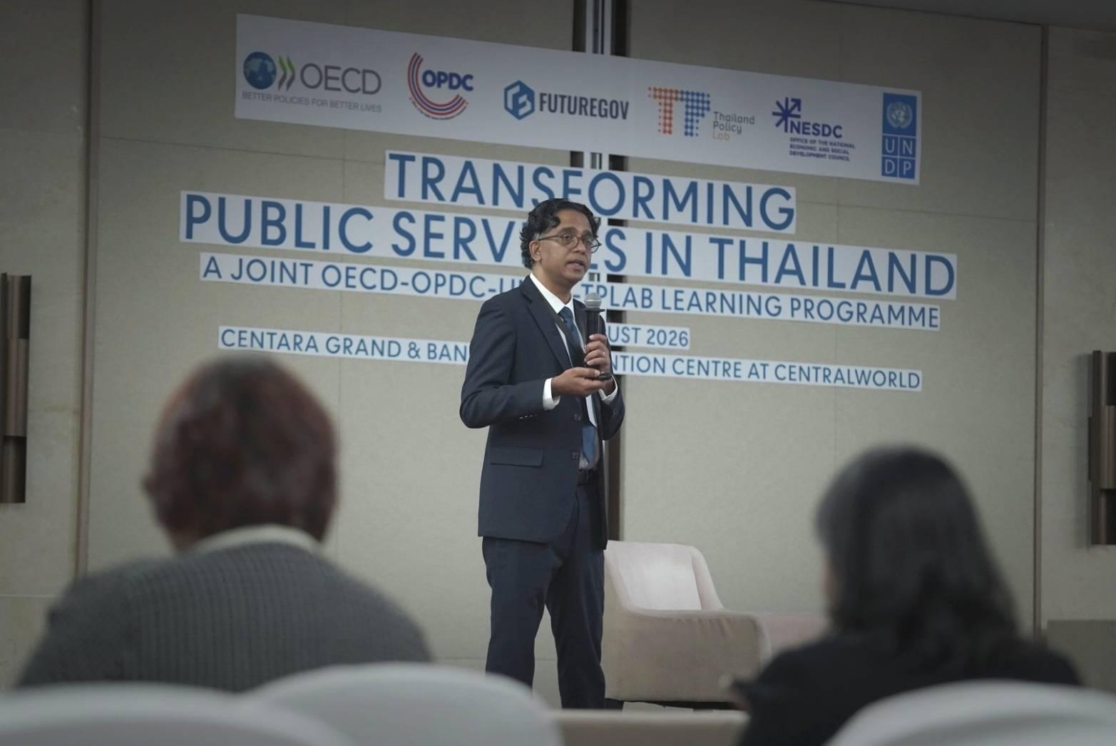 A joint session on “Future-Ready Governance in Asia and the Pacific,” as part of the OECD-UNDP-OPDC “Transforming Public Services in Thailand” programme in Bangkok