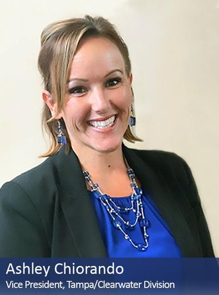 Ashley Chiorando promoted to Vice President, Tampa & Clearwater Division of Sentry Management. 