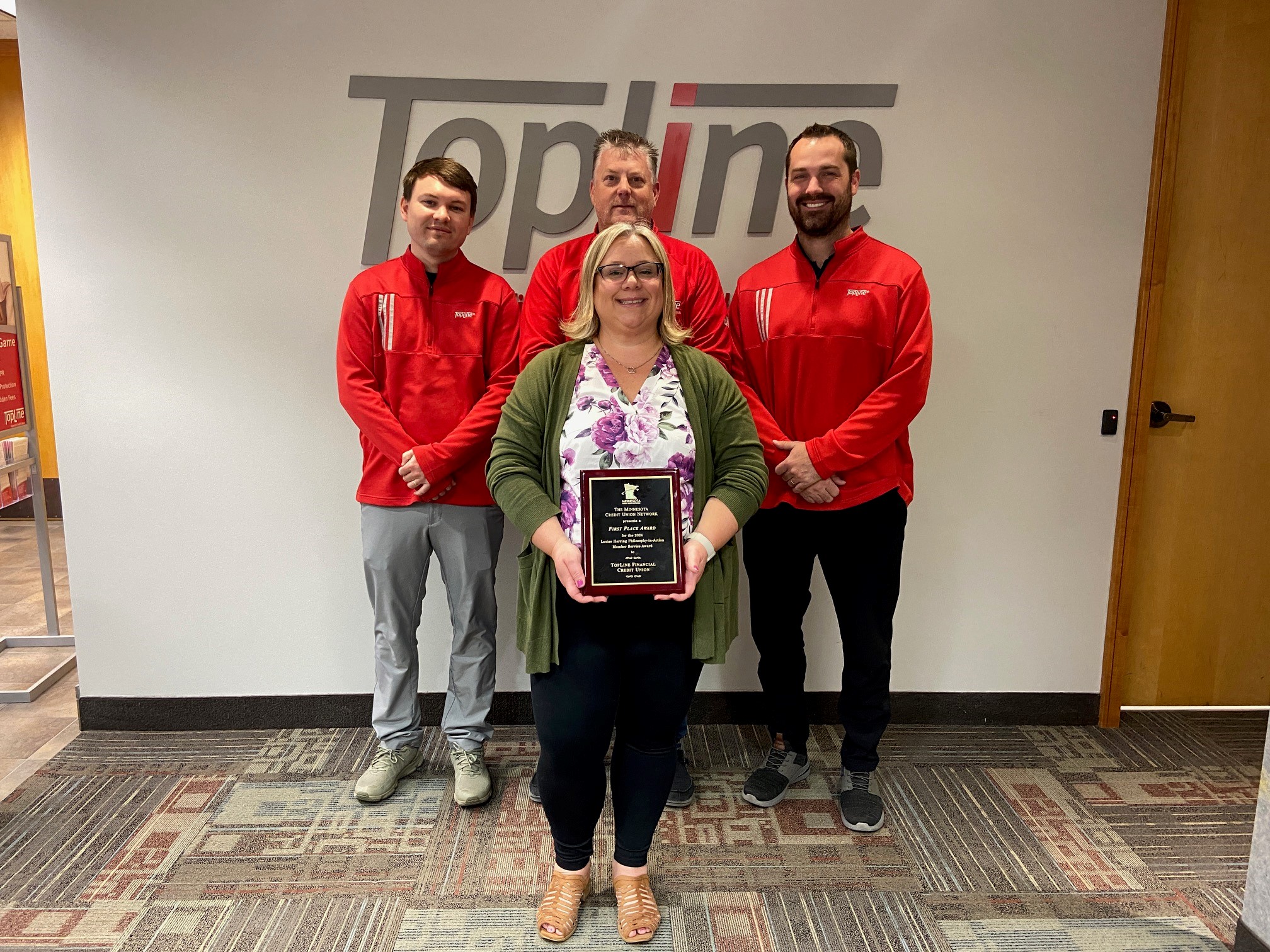TopLine Financial Credit Union Receives Statewide Recognition for Member Service Initiatives