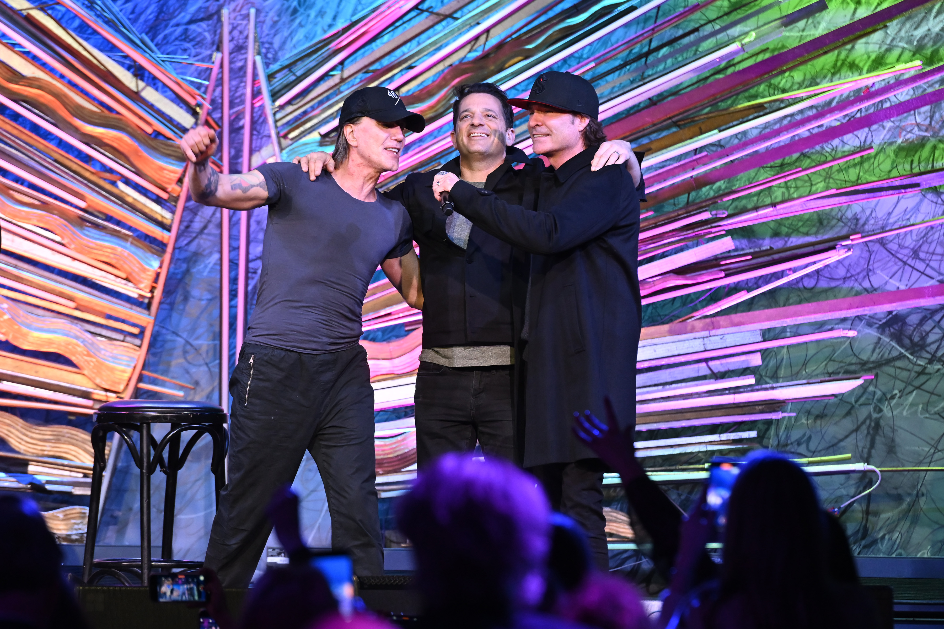 John Rzeznik, Marc Roberge and Pat Monahan perform at Musicians On Call's Hope for the Holidays concert for caregivers at Sony Hall in NYC