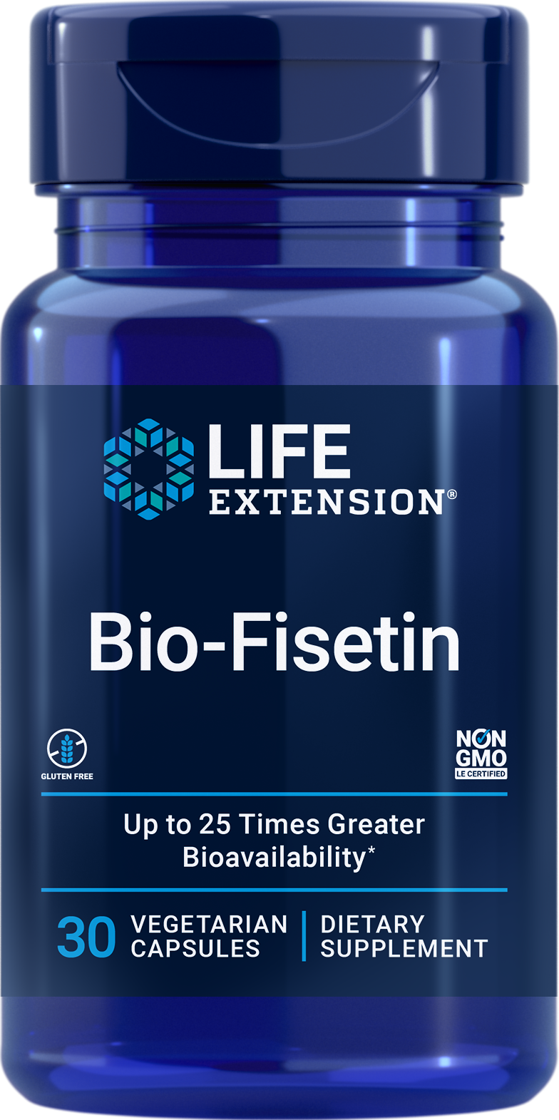 Life Extension new Bio-Fisetin maximizes fisetin bioavailability with special fenugreek fiber coating; helps your body clear senescent cells, supporting cellular health and longevity; supports brain health and helps protect brain function; supports healthy glucose metabolism, which helps protect eye and kidney health.