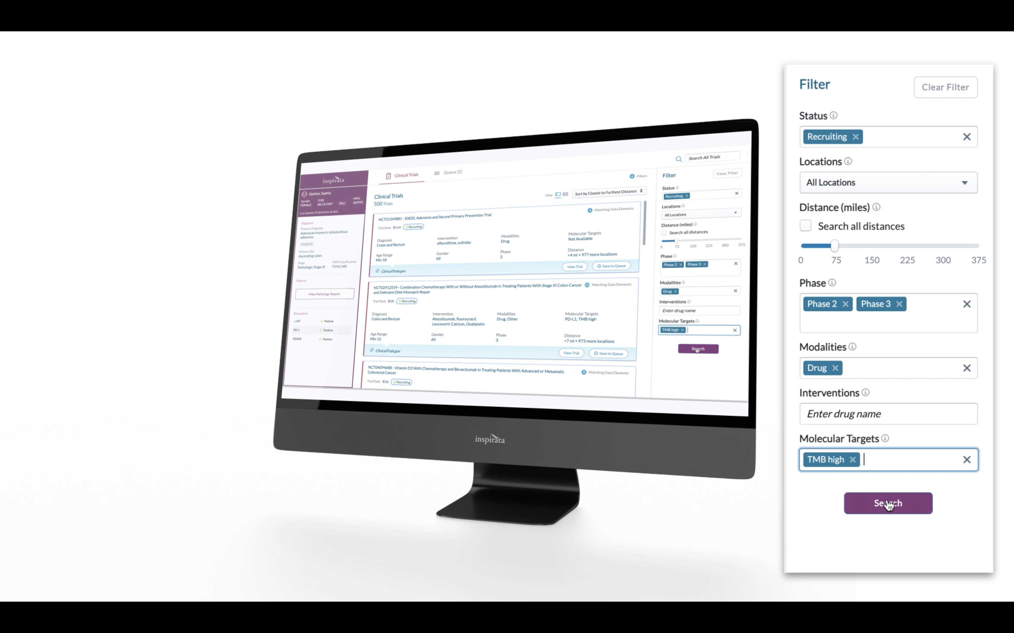 Trial Navigator User Interface