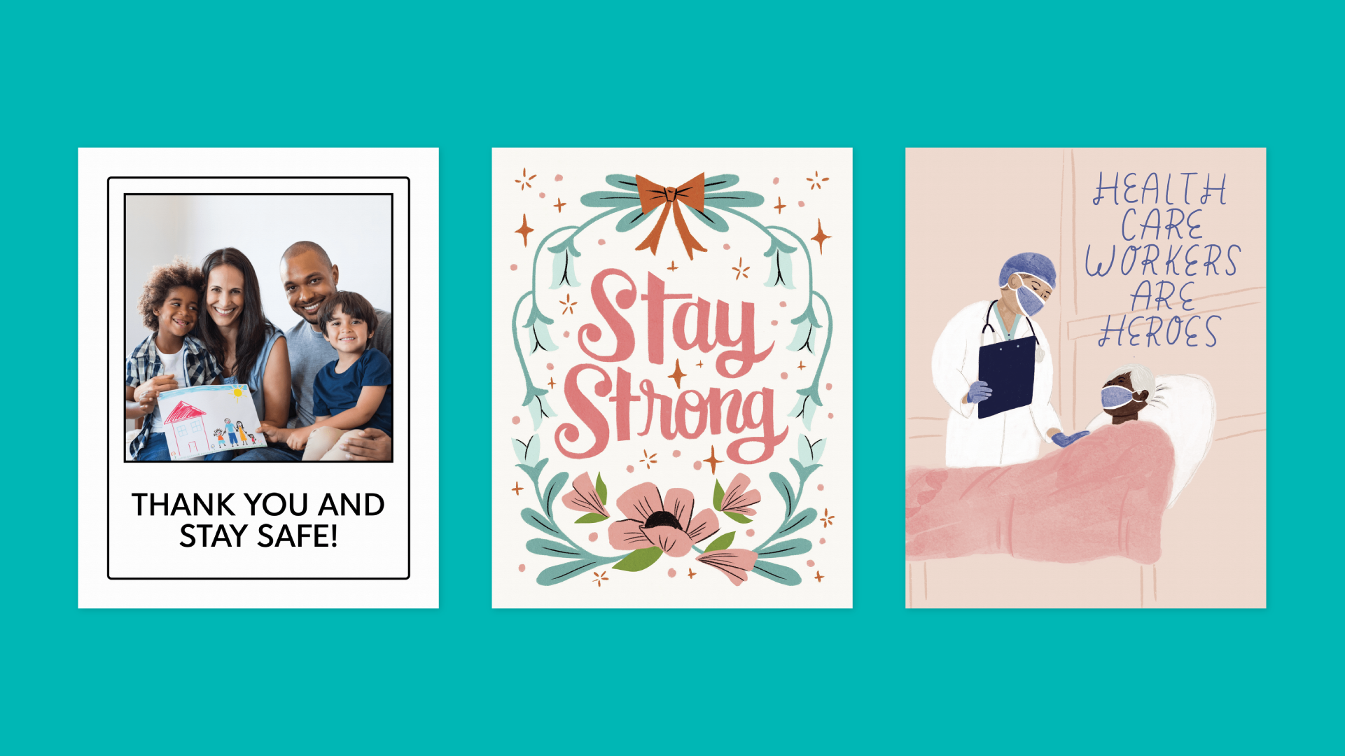 Thank you cards for frontline workers