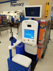 InnerScope Hearing Information Kiosk in Walmart Pharmacy