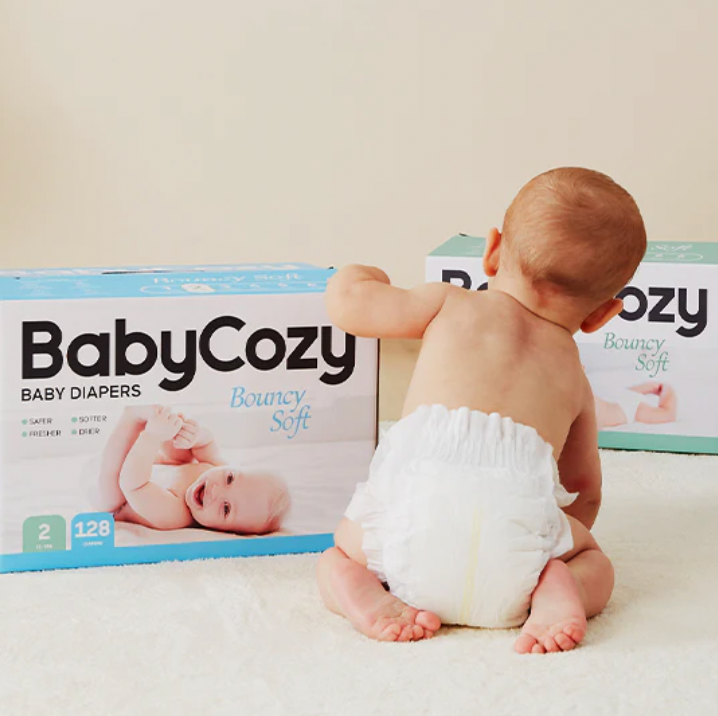 BabyCozy Bouncy Soft Diapers For Newborns