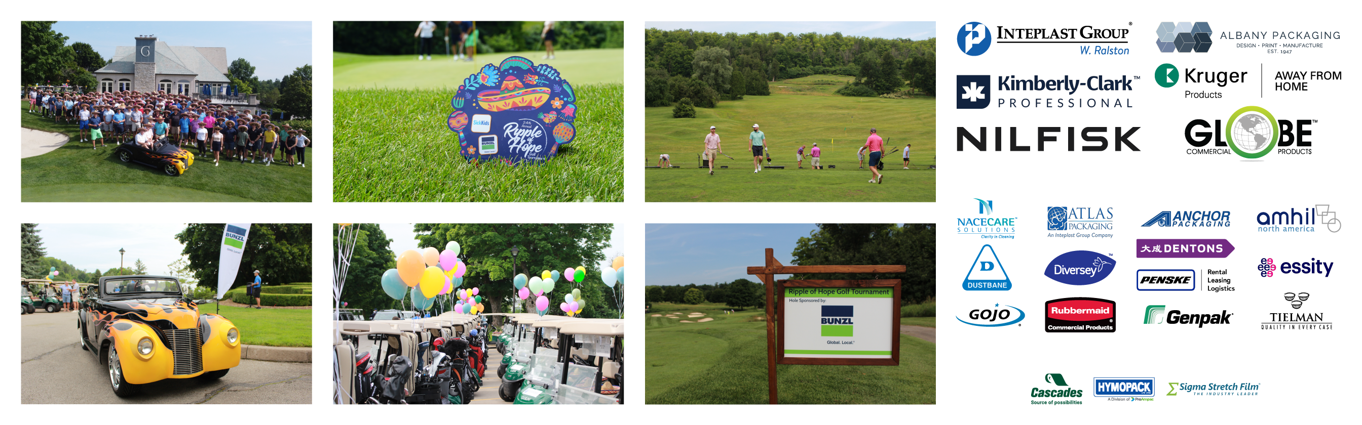 2024 Bunzl Ripple of Hope Charity Golf Tournament_Collage