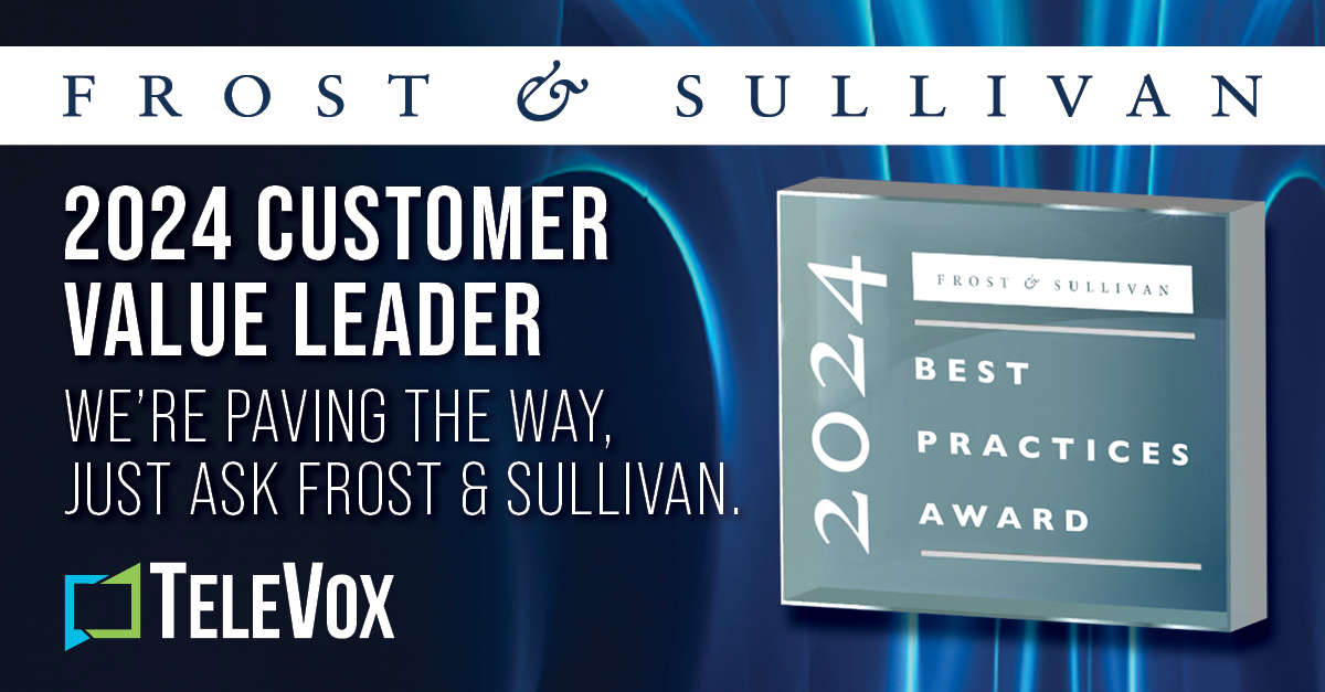 TeleVox Frost & Sullivan Award 