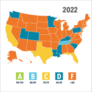 2022 State Map Grades