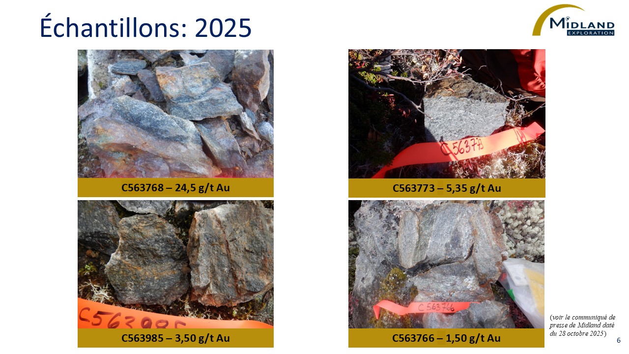 Figure 6 Échantillons 2025