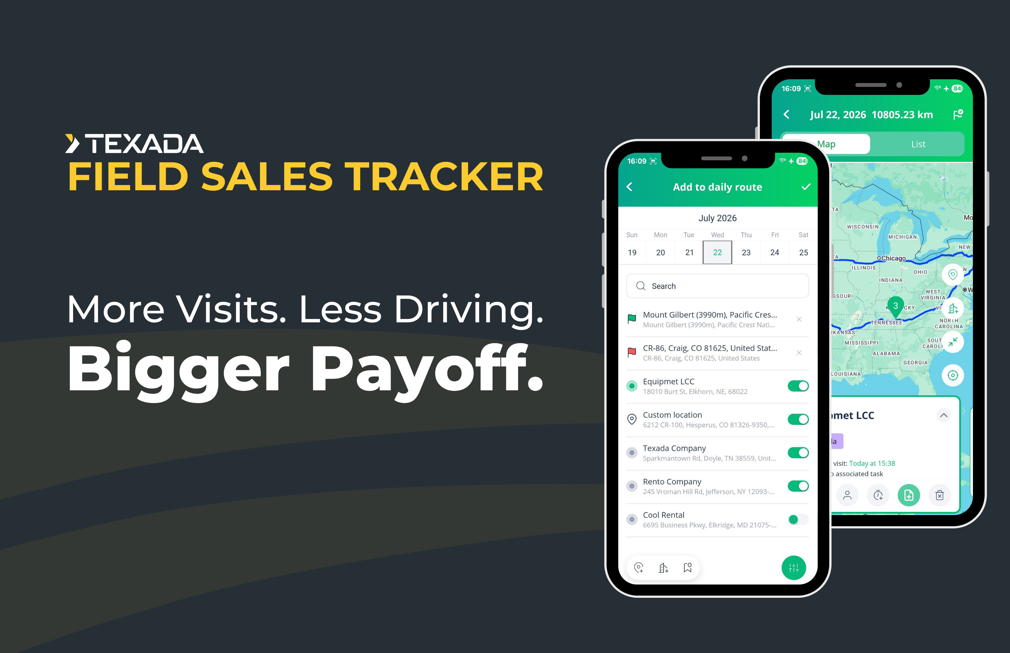 Texada Field Sales Tracker