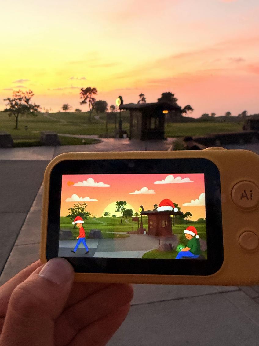 Photo 4: Real-world moments, creative outputs—Jumpo helps kids turn what they see into art and stories. 