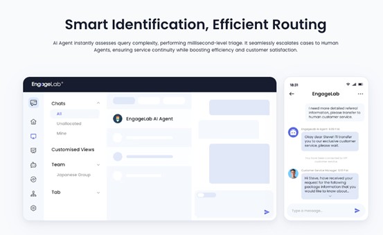 Engagelab LiveDesk: new era of service, powered by AI agent and human agent