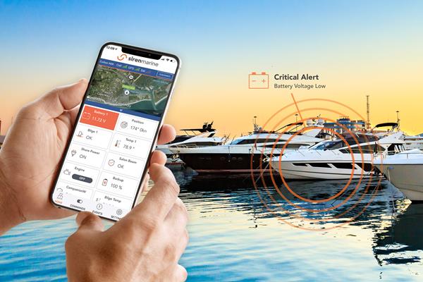 Siren Marine's Connected Boat® technology puts your boat in the palm of your hand with the ability to remotely view & monitor essential systems such as battery, bilge, water levels & more. Our smart boat monitoring system provides peace of mind knowing you’ll get instant alerts to your phone if a critical event occurs anywhere, anytime.