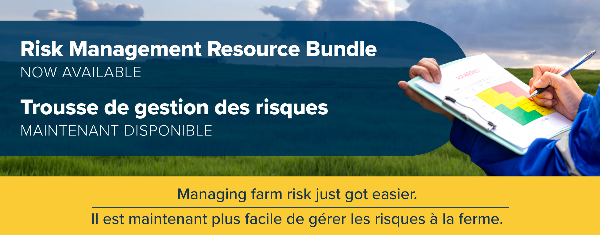 Trousse de gestion des risques maintenant disponible - Il est maintenant plus facile de gérer les risques à la ferme