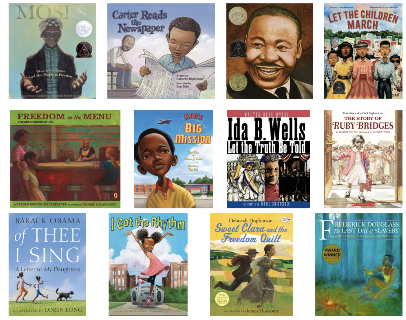 The “Black History Month is Every Month” Book List curated by Reading Partners