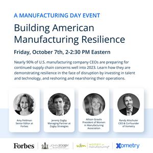 Celebrating Manufacturing Day: Xometry Presents “Building American Manufacturing Resilience” Webcast